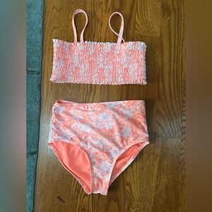 Adorable high waist kids size large gap bathing suit